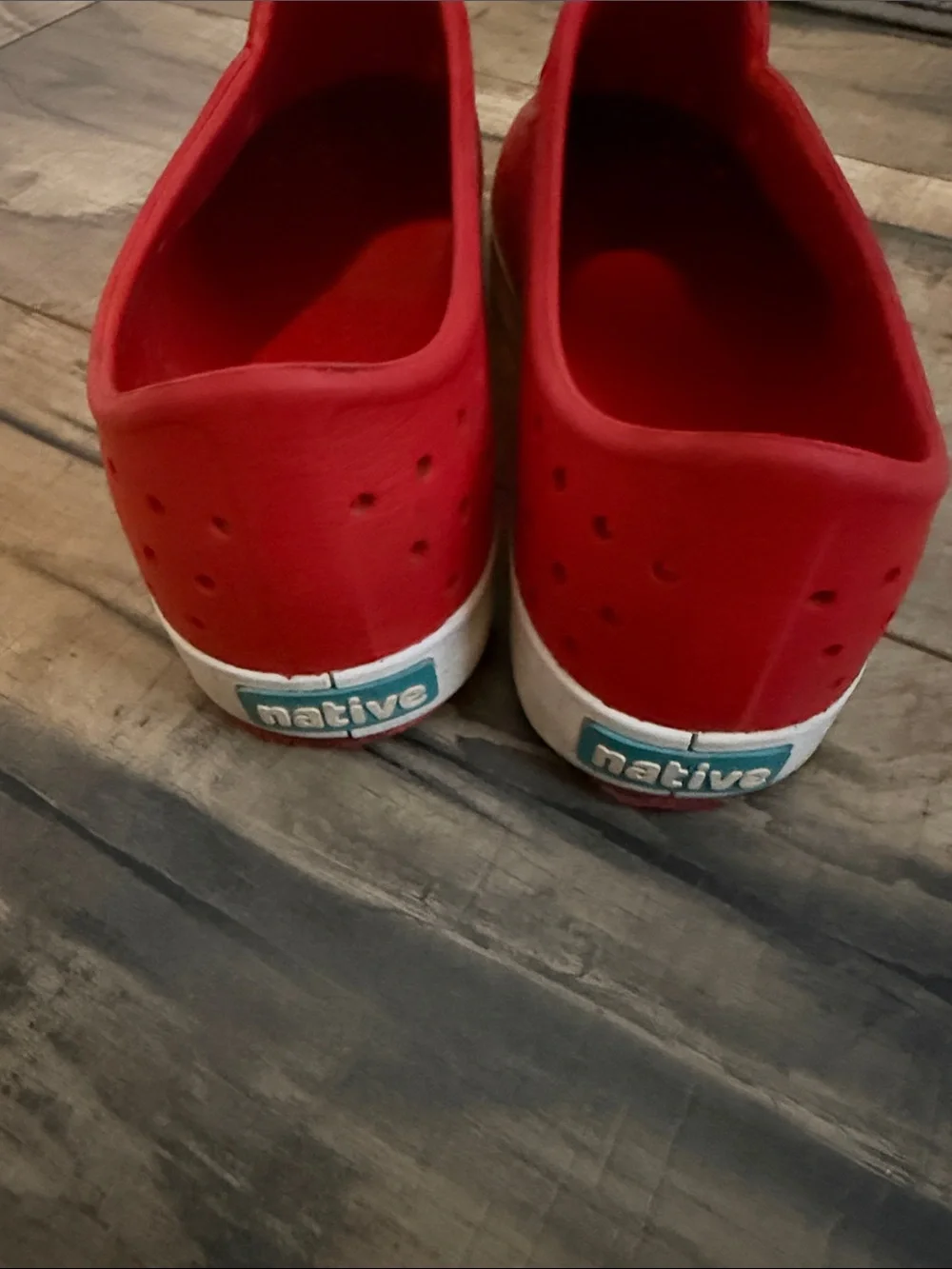 Native Kids Red Slip-On Ventilated Water Shoes